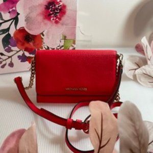 Michael Kors Red Phone Crossbody